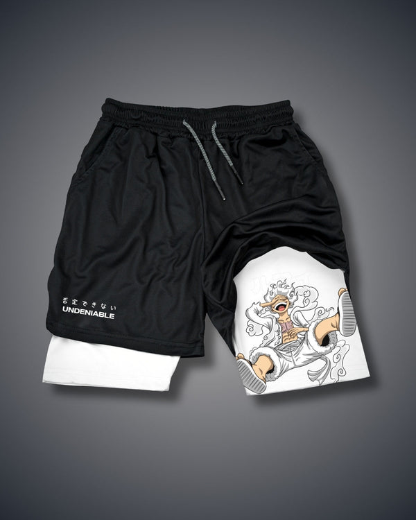 One Piece White Luffy Performance Shorts